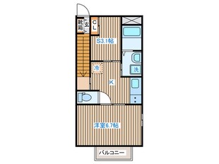 愛宕ヒルズⅡの物件間取画像